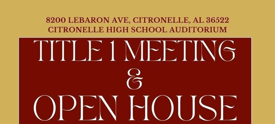 TITLE 1 PARENT MEETING SEP. 16TH