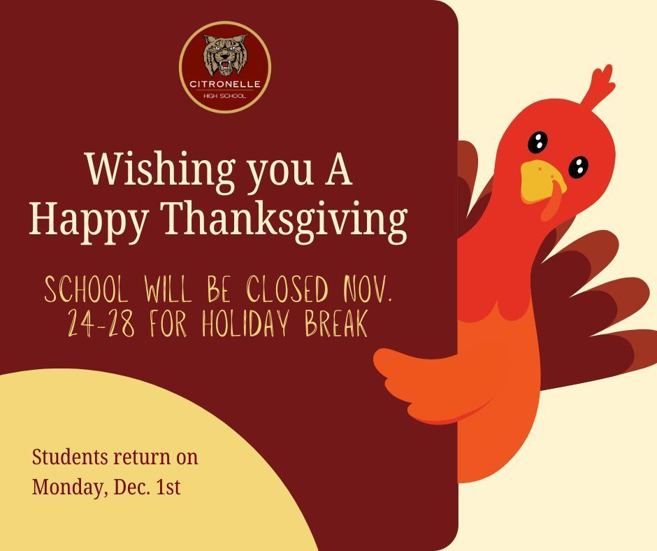 Thanksgiving Break Graphic 2025