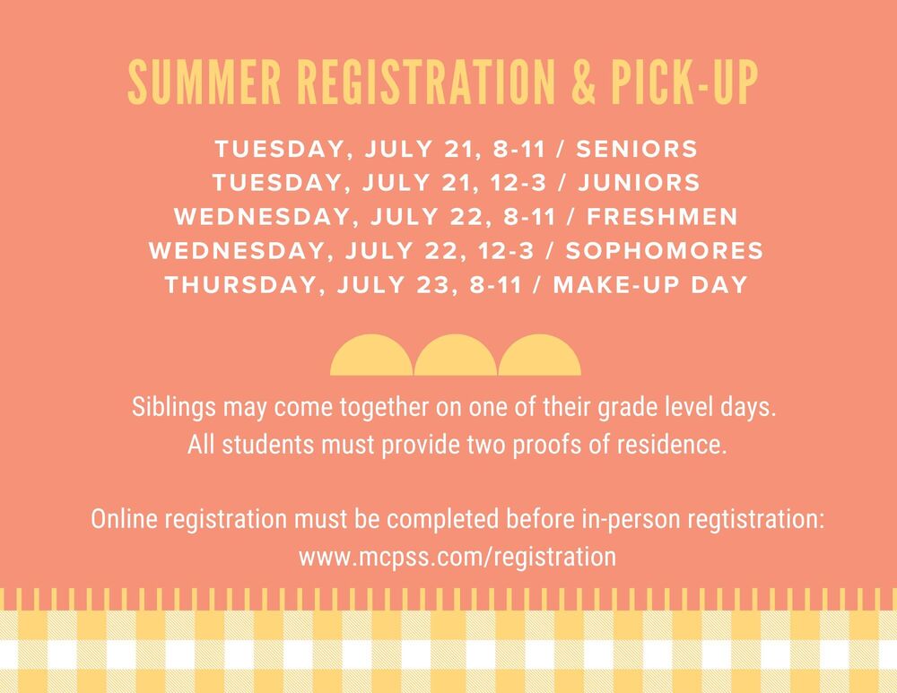 Summer Registration