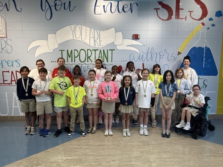 group of students who attended the region 7 tech fair with sponsors Mrs. Hindman, Mrs. Britton and ms. Langner 