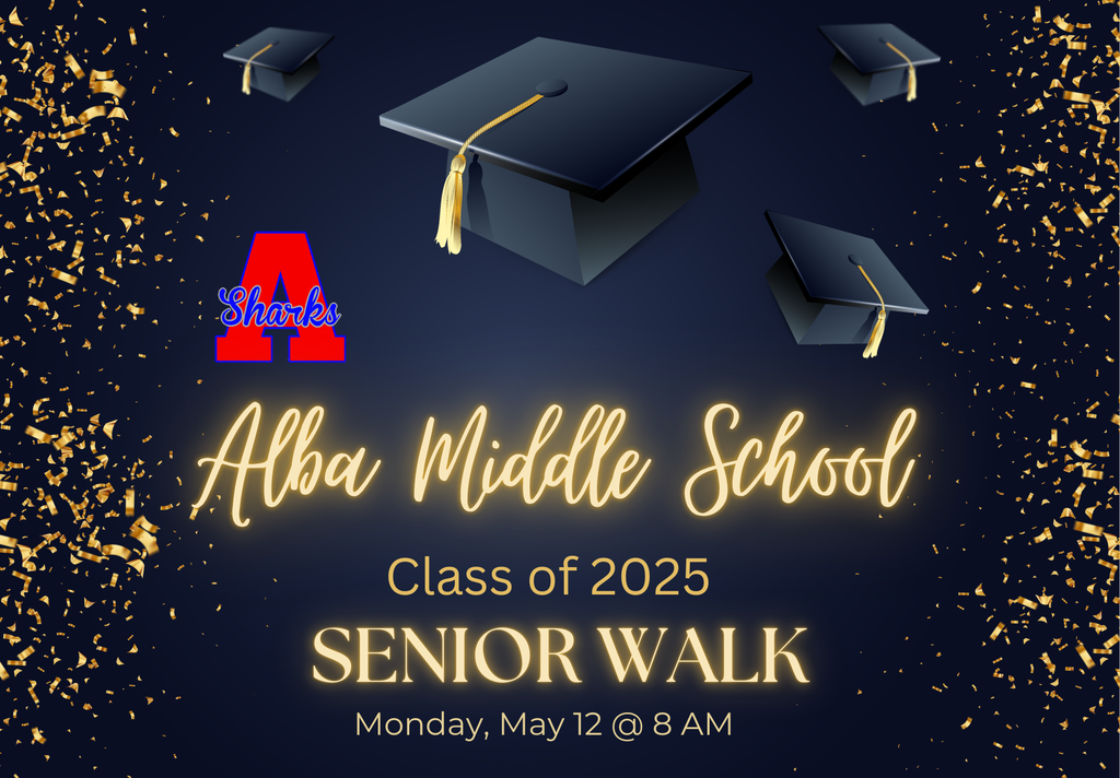 AMS Senior Walk will be Monday, May 12 @ 8 AM