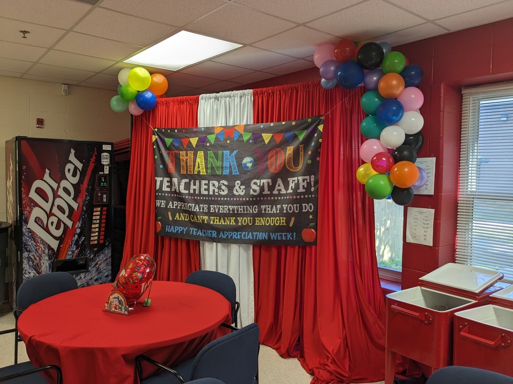Teacher and Staff Appreciation Week decorations