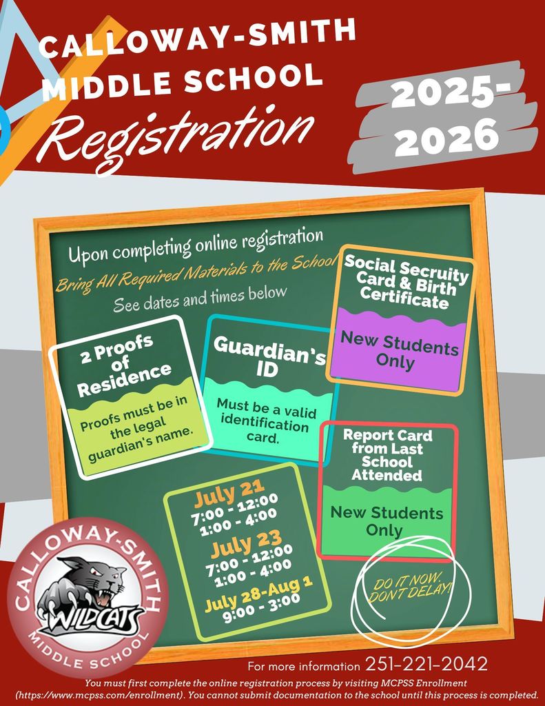 School Registration – Complete your child’s registration online to ensure a smooth start to the school year.