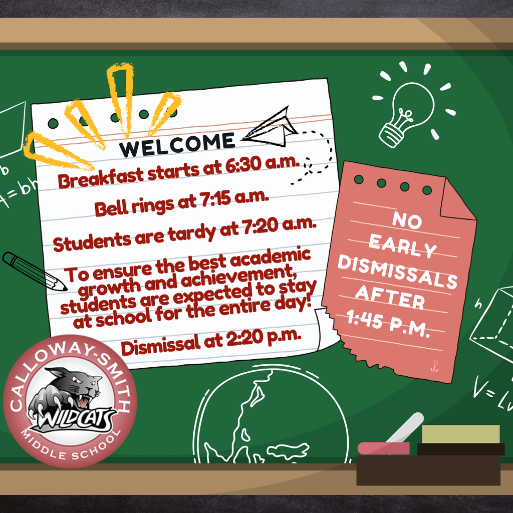 Start and End Times for School Day