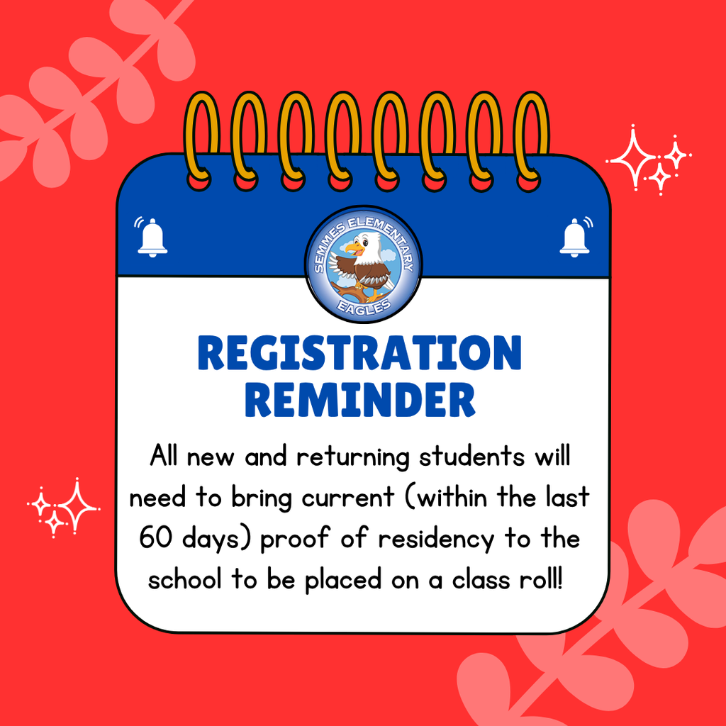 registration reminer on a notepad