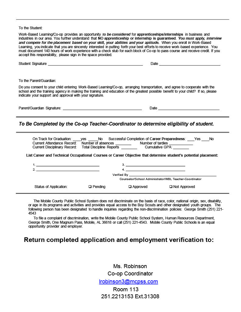 MGM Co-Op application 25-26