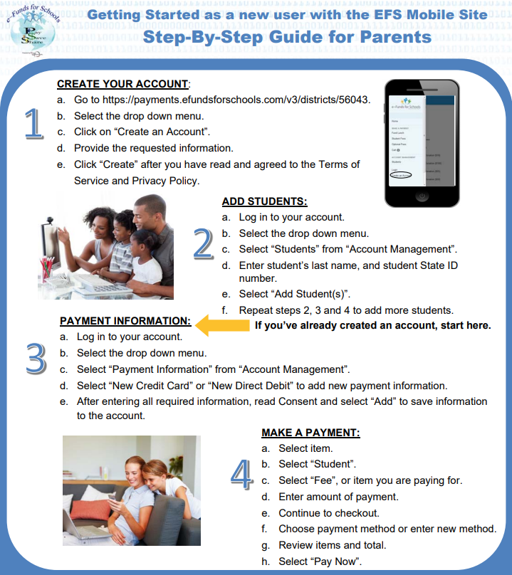 e-Funds for Schools explicit directions