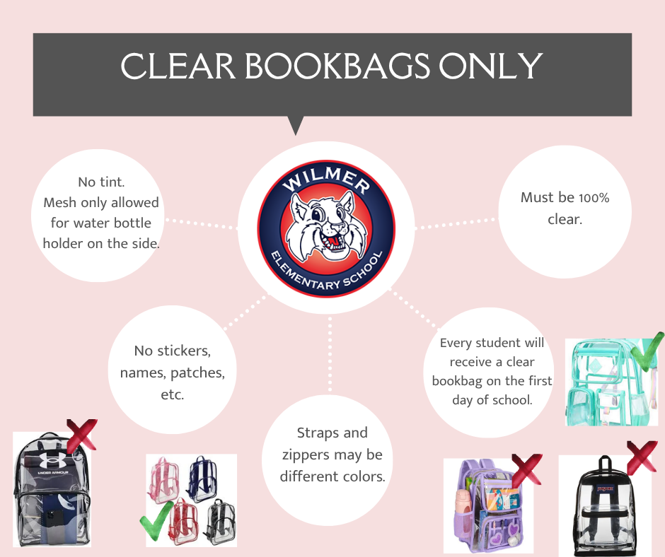Clear bookbags