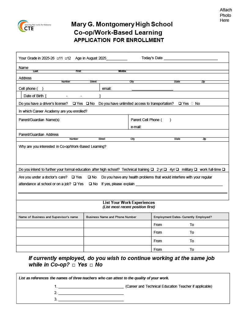 MGM Co-Op application 25-26