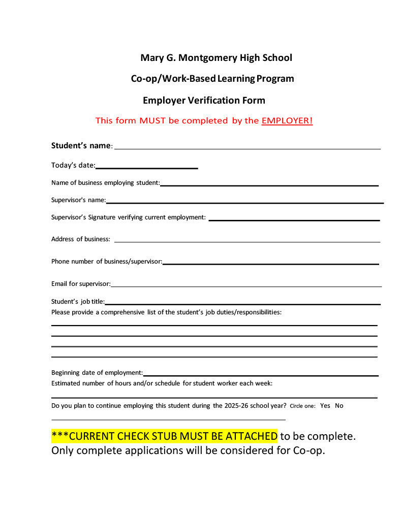 MGM Co-Op application 25-26
