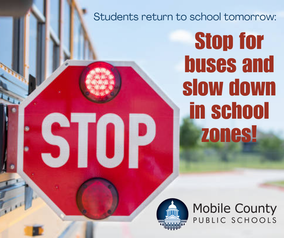 A school bus stop arm