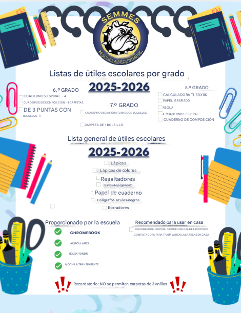 Supply List 2025