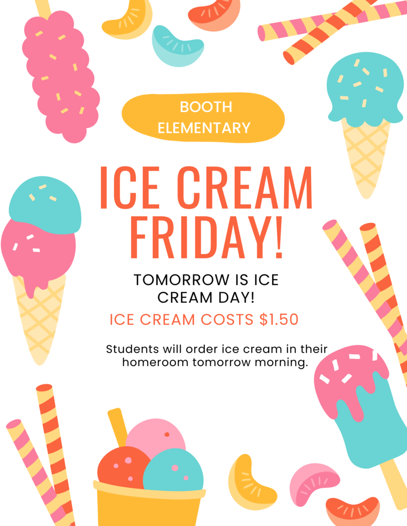 Ice cream day tomorrow! Ice cream cost $1.50 each.