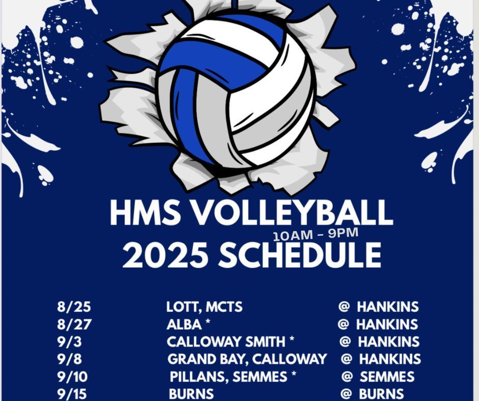 25-26 Volleyball Schedule