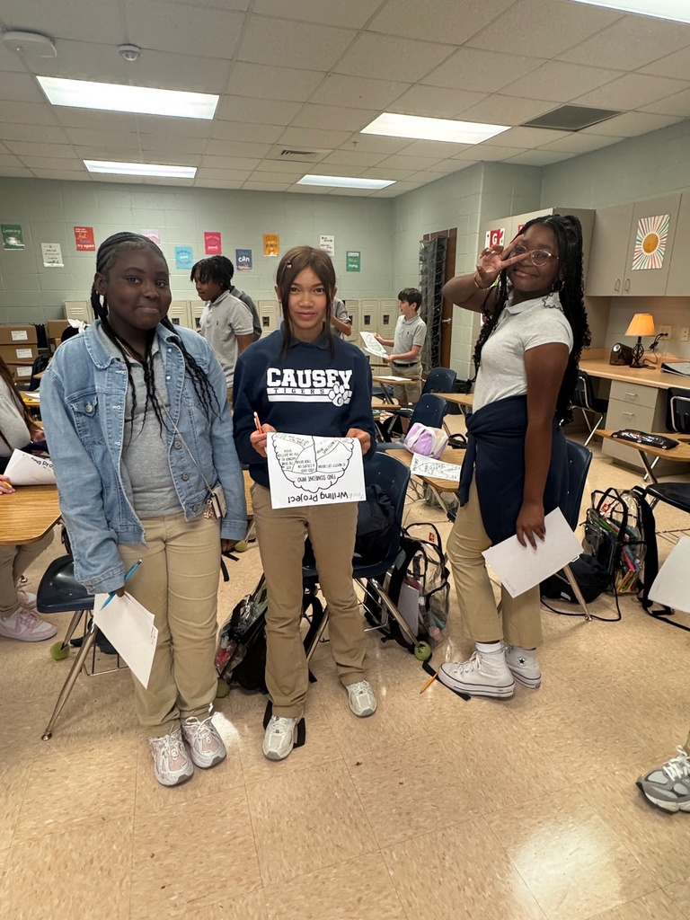 Students working in a classroom