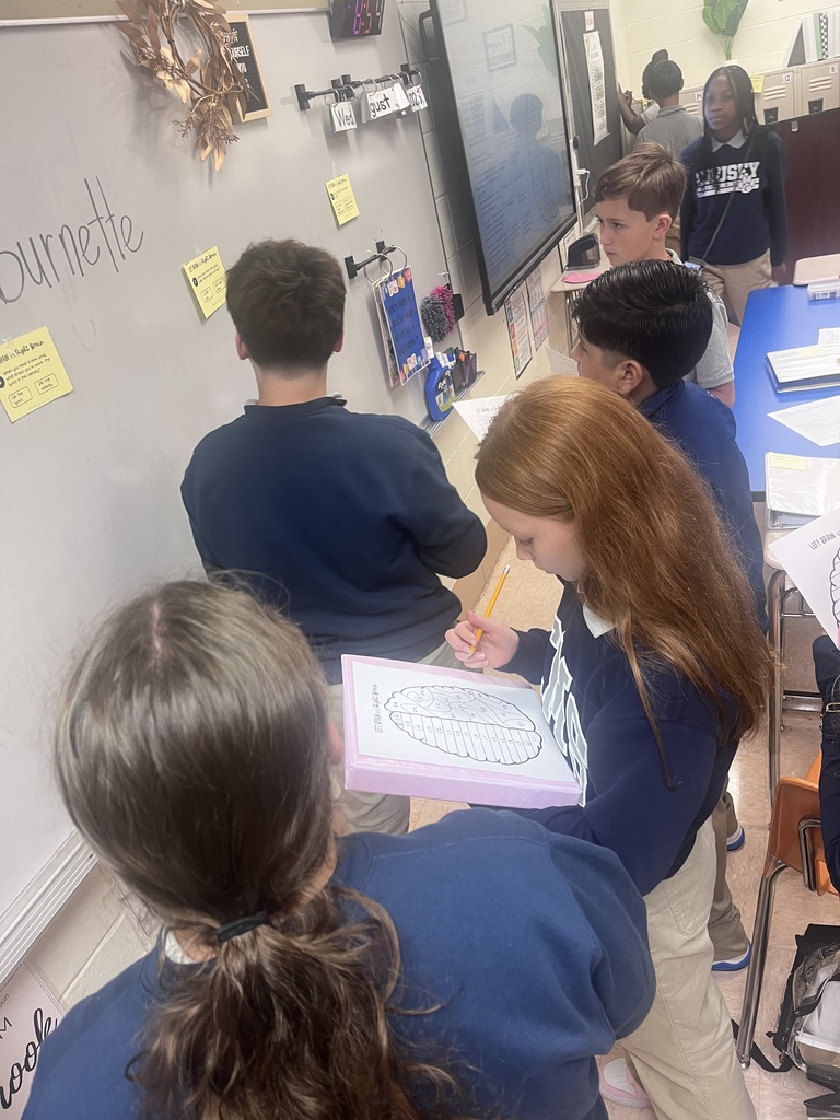 Students working in a classroom
