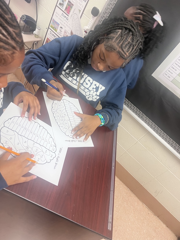 Students working in a classroom
