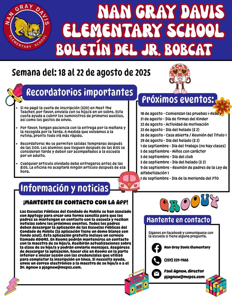 8-18-25 Parent Newsletter Spanish