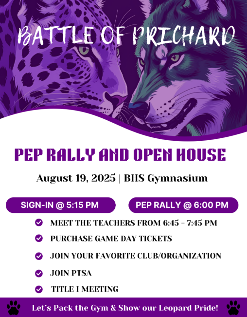 open house pep rally