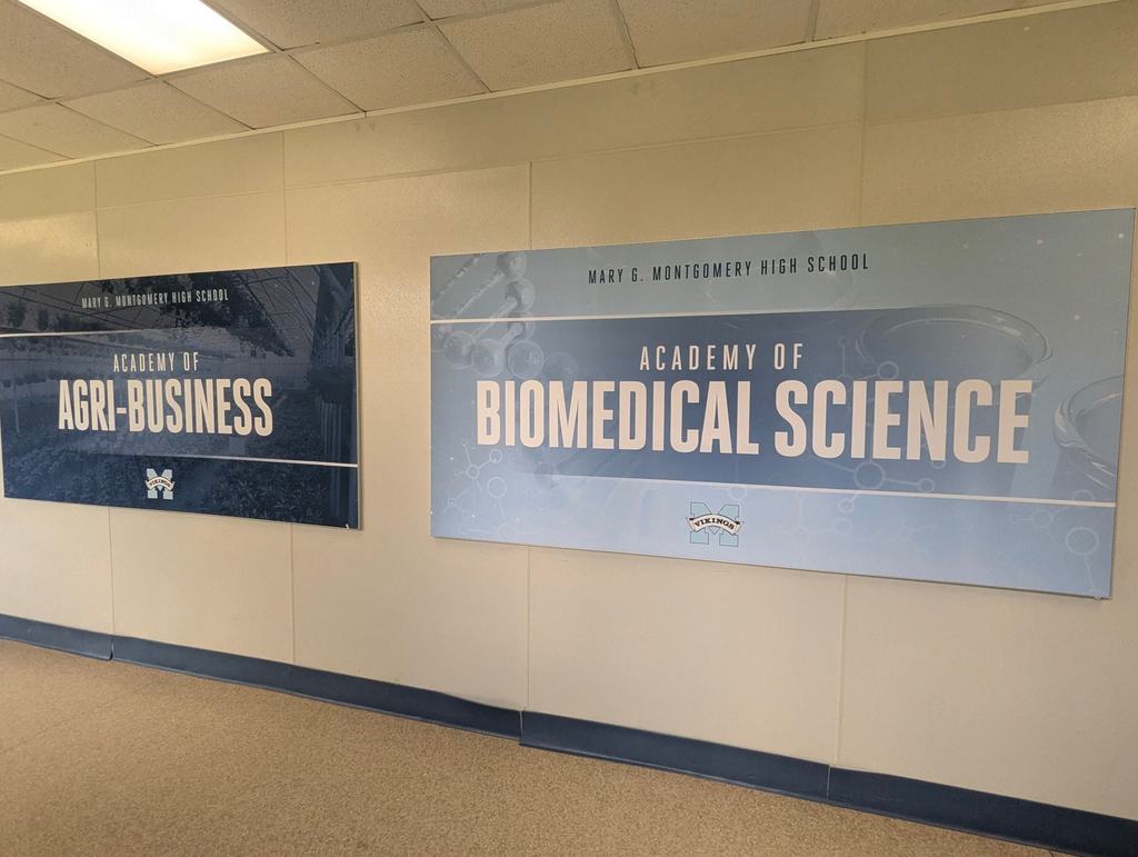 Academy of Agri-Business and Academy of Biomedical Science Wall Banners
