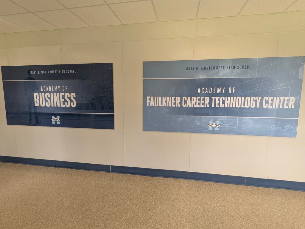 Academy of Business and Faulkner Career Technology Center Wall Banners
