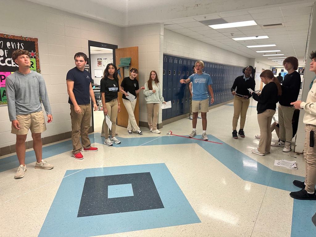 Students participating in a Paper Air Plane Lab.