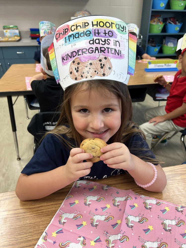 little girl with a cookie