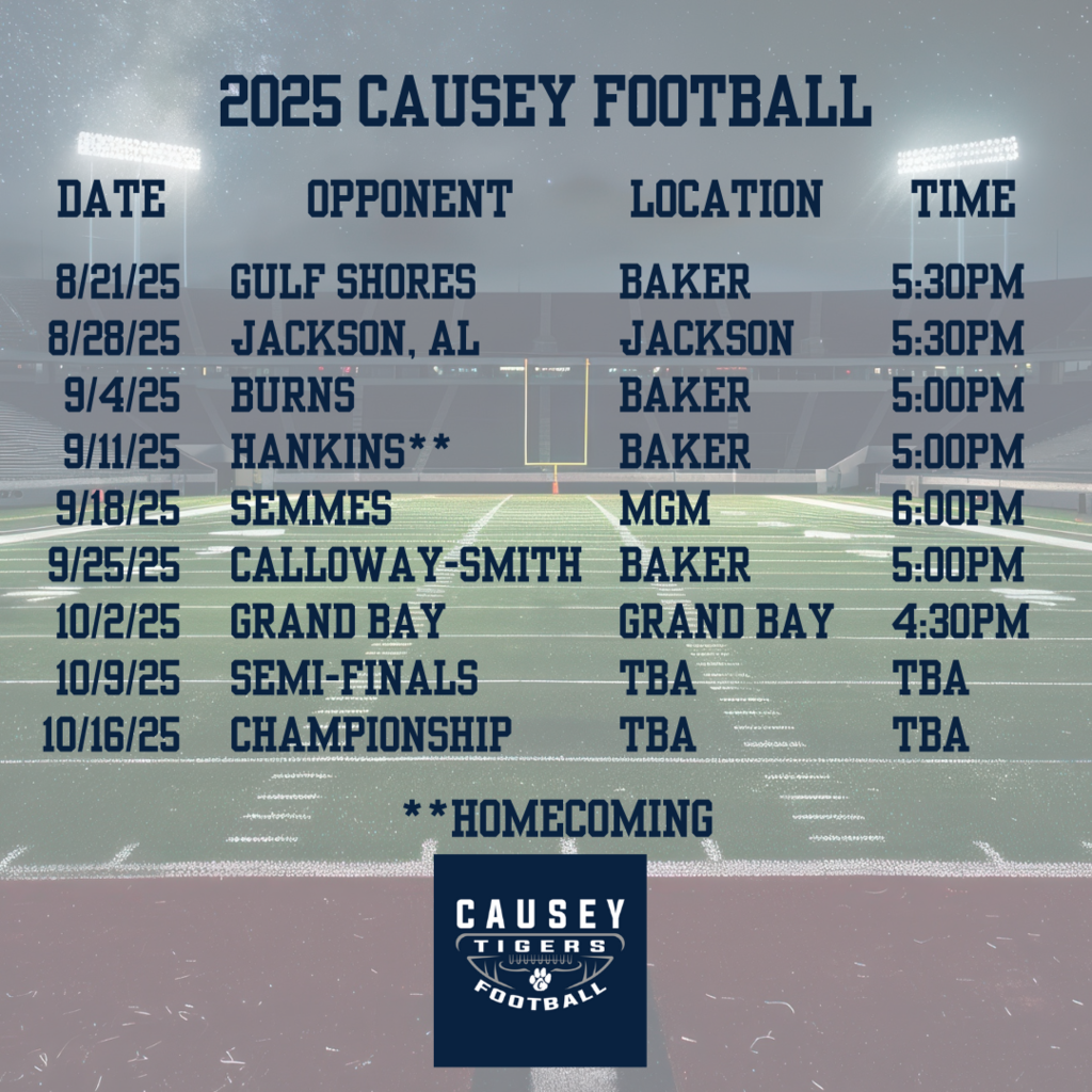 Graphics with football schedule