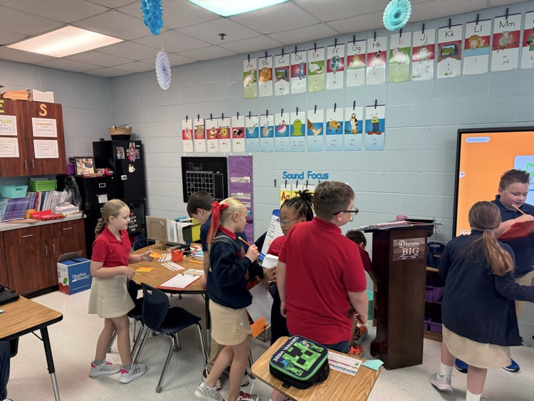 students working