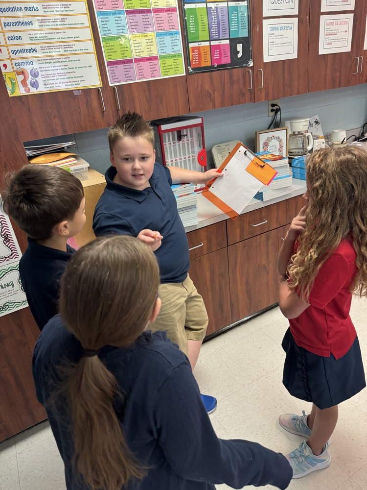 students working