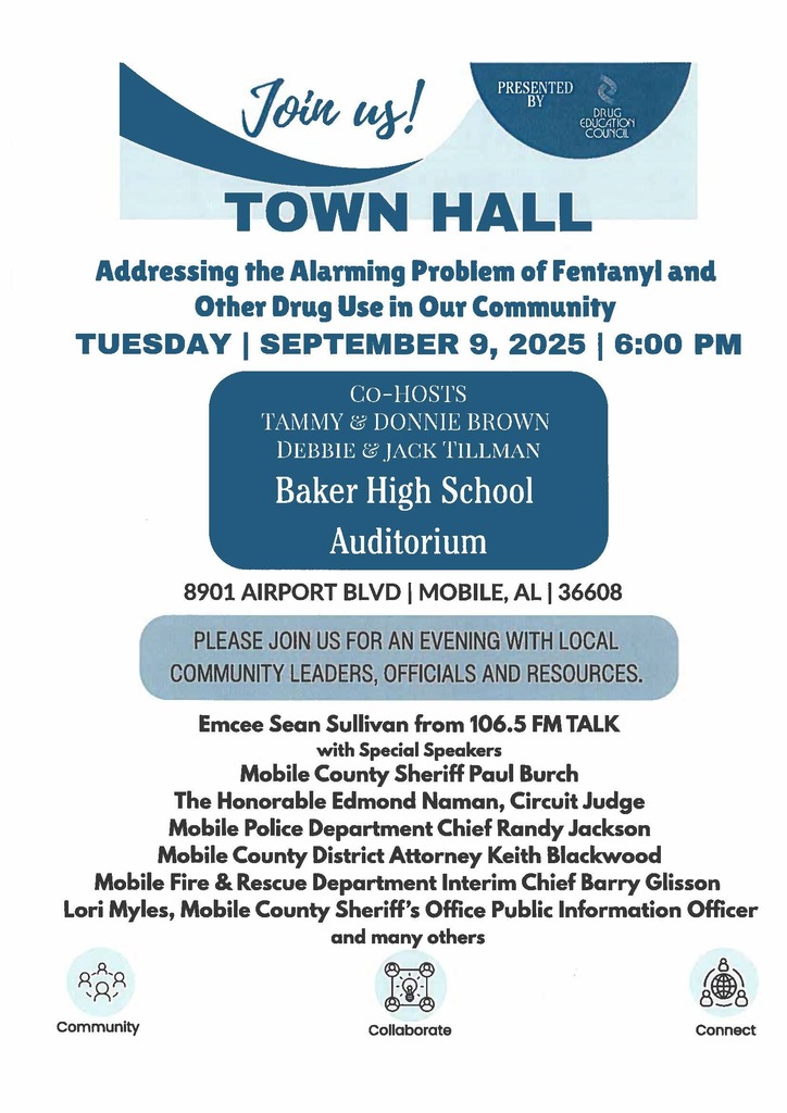 Flyer for Town Hall Meeting 9-9-25