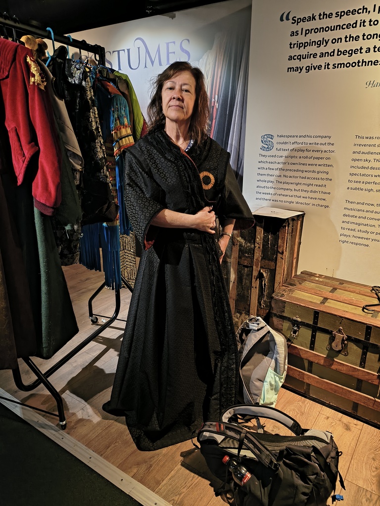 Ms Poorman in costume