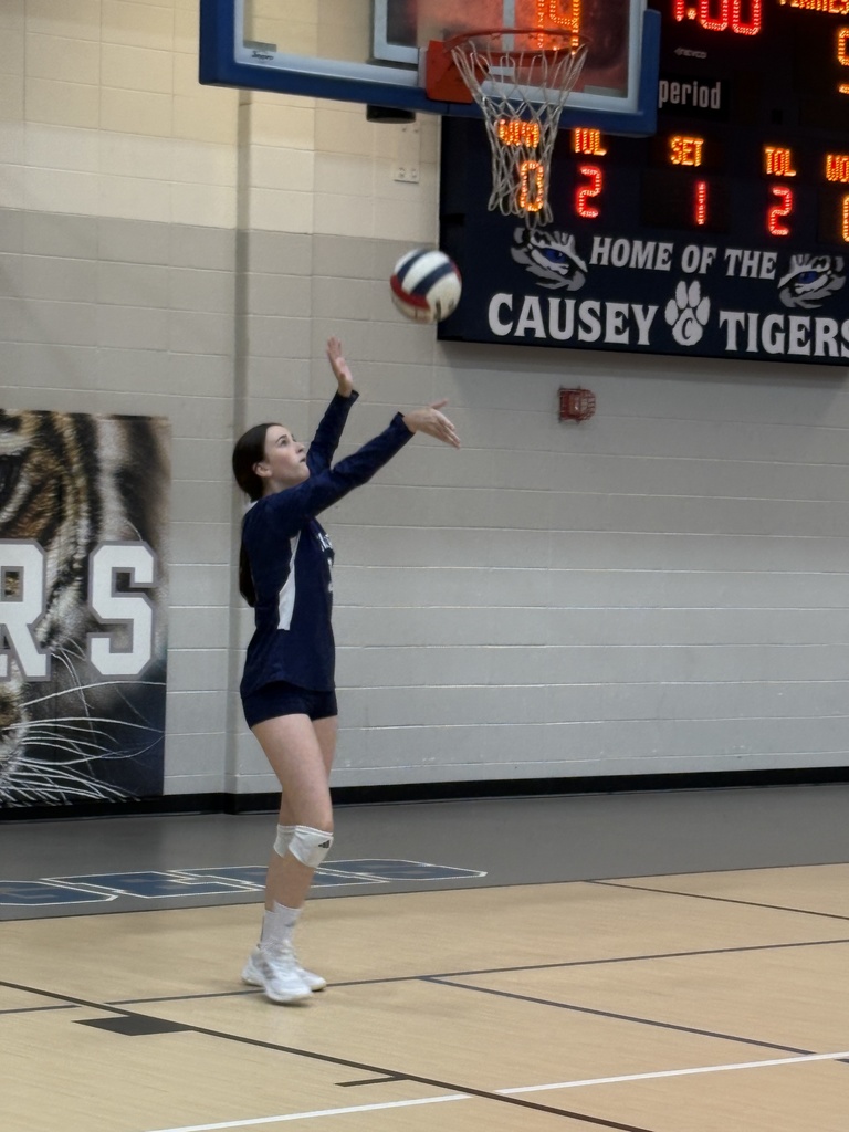 Volleyball player serving the ball