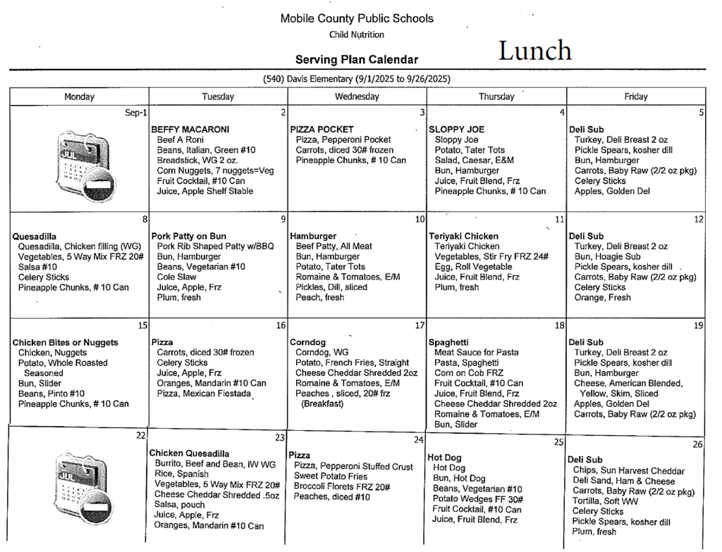 Lunch - September