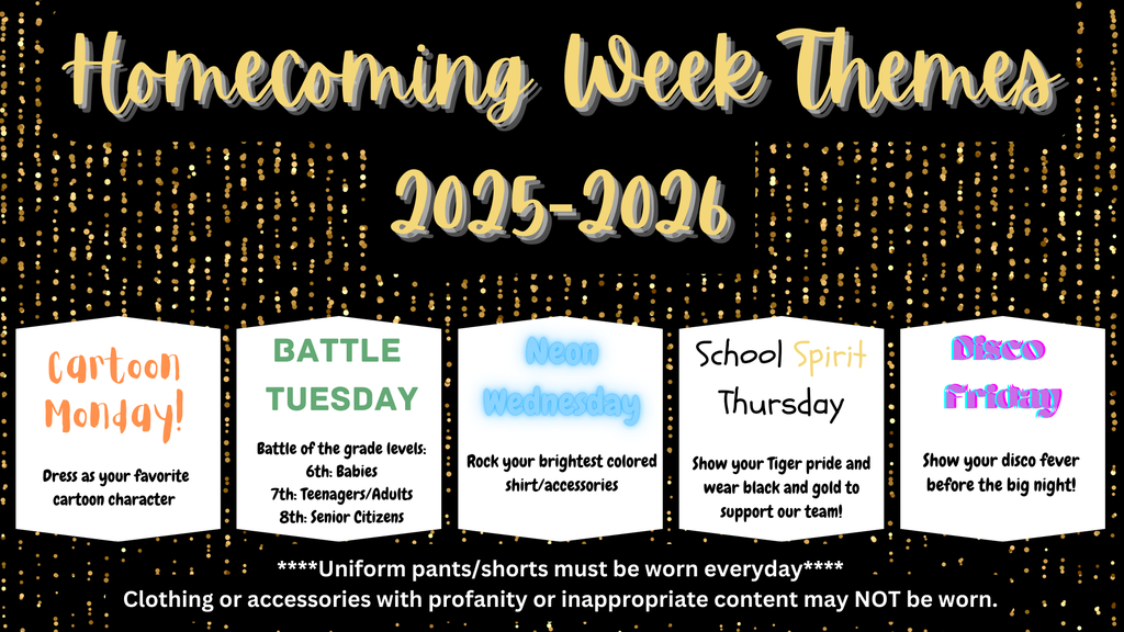 Homecoming Week Themes