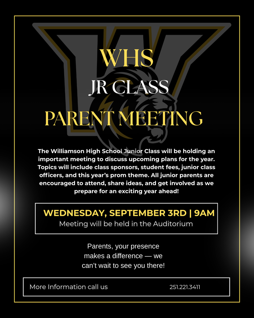 Jr Class Reminder