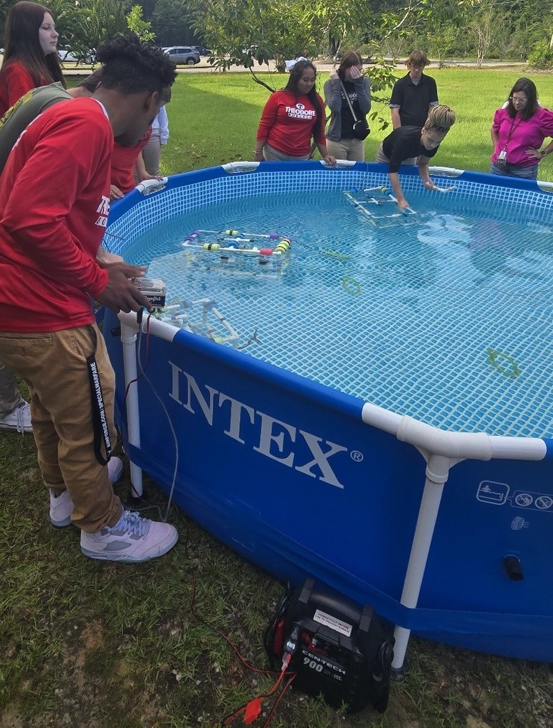Launching another underwater robot.