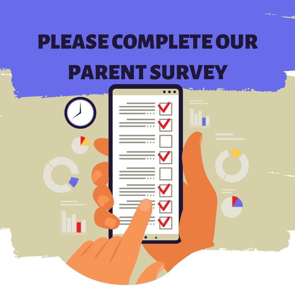 hand holding a cellphone clicking  survey questions
