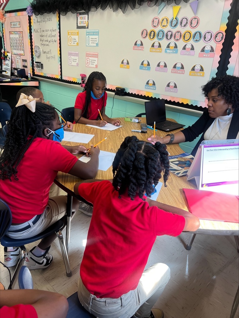 Mrs. Harris in small group