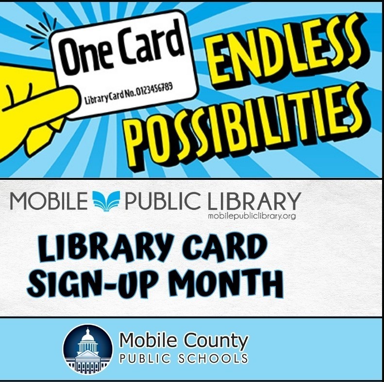 One card: Endless Possibilities / Mobile Public Library / Library Card Sign-Up Month