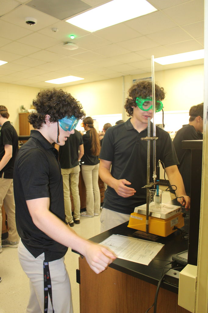 students in lab