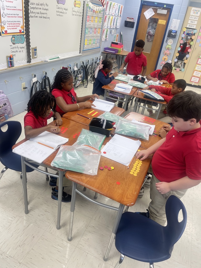 Mrs. Hatcher's class working on arrays