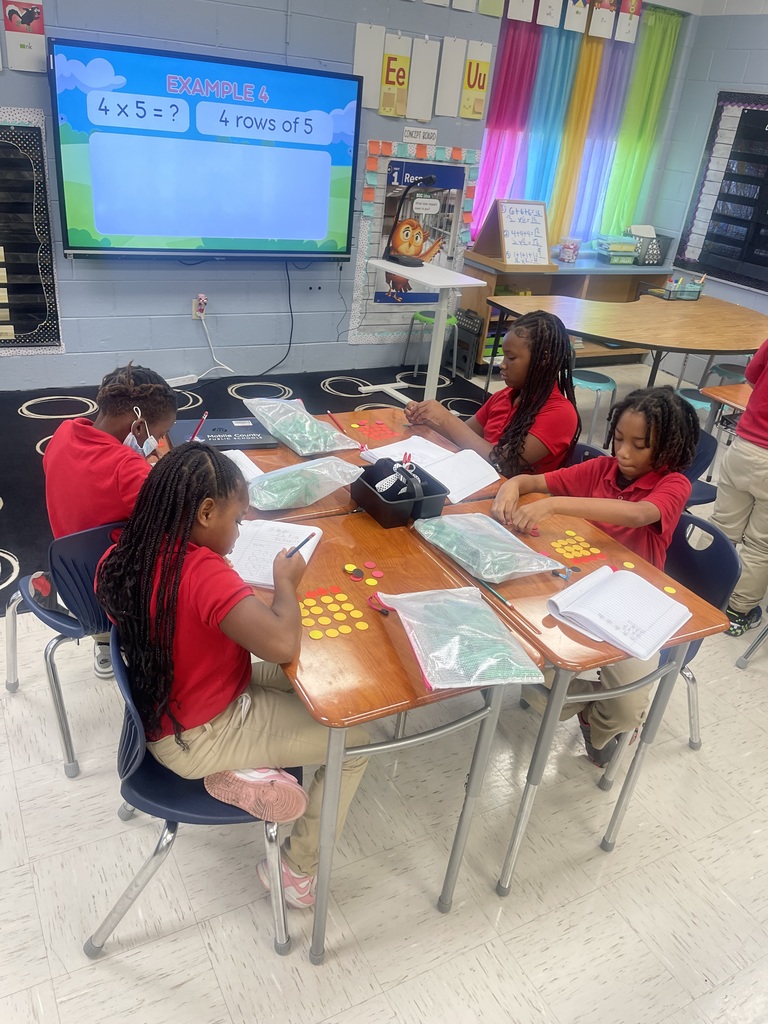 Mrs. Hatcher's class working on arrays