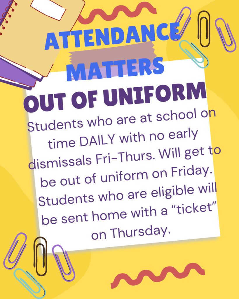 Out of Uniform Attendance