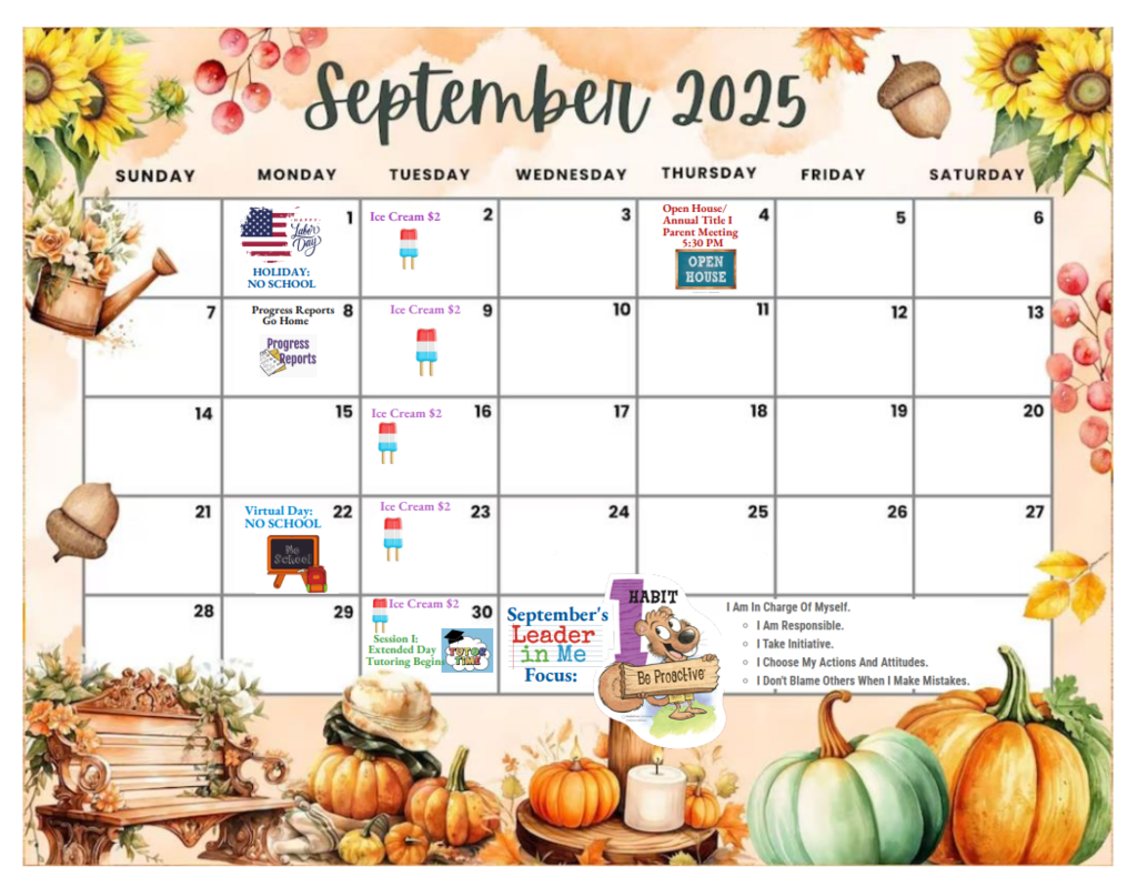 September  calendar