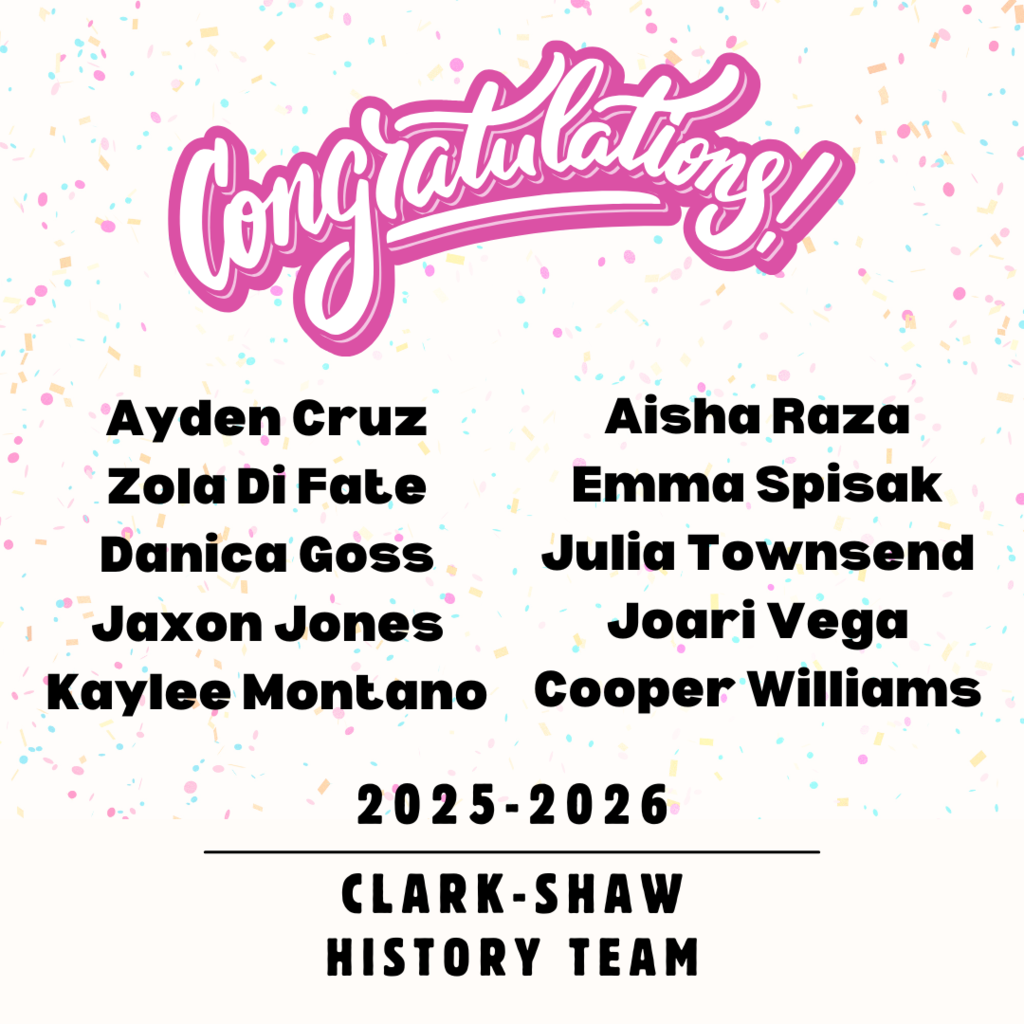 History Team for 2025-2026