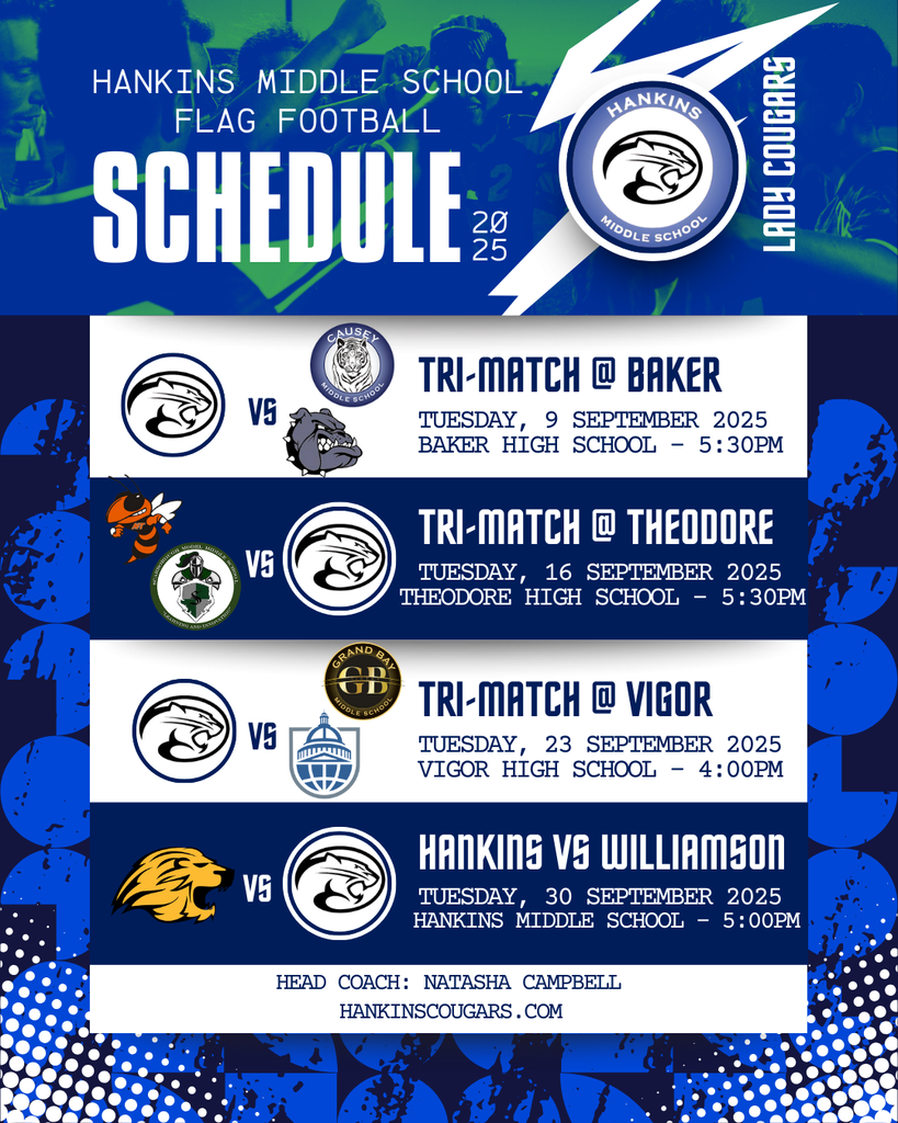 flag football schedule flyer