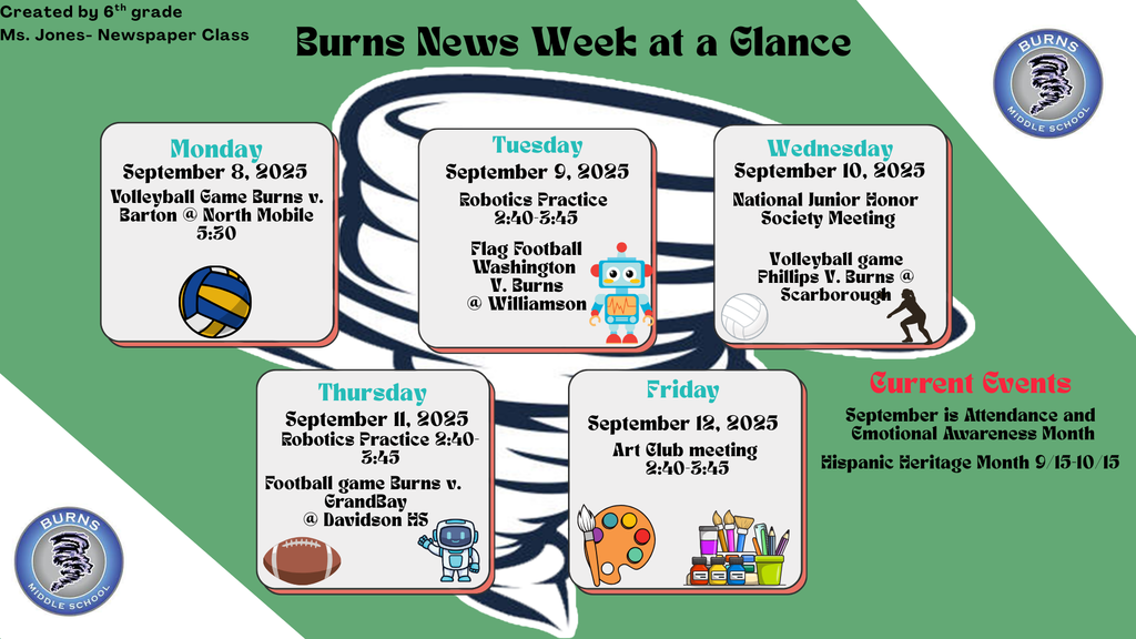 It's a Week at a Glance!
