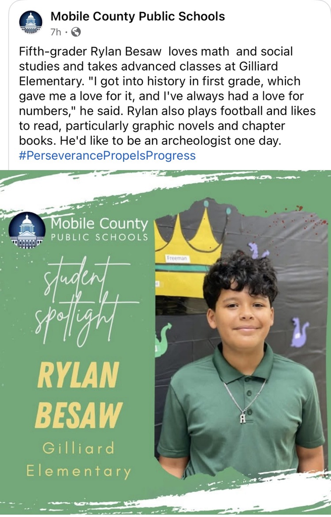 Rylan Besaw was featured on the MCPSS website. We are so proud of him  