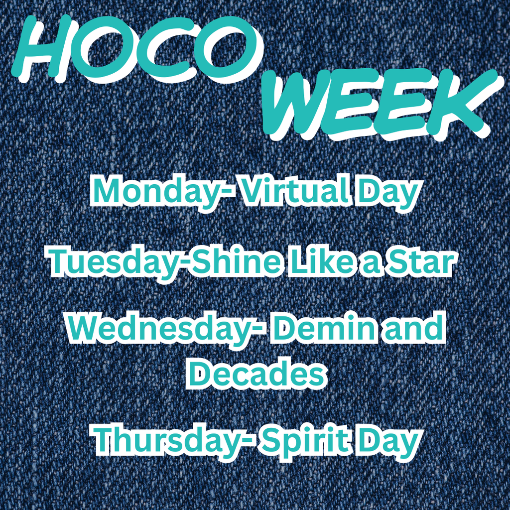 Homecoming Dress Up Days- details listed in post 